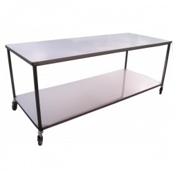 Table inox 2 plateaux